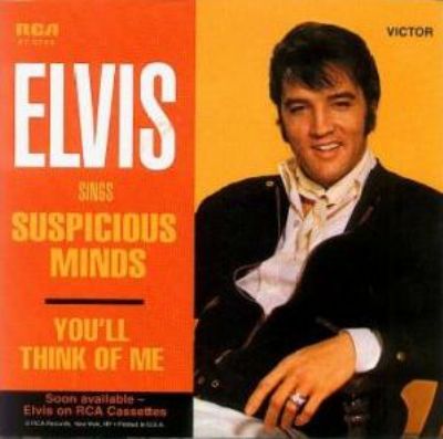 Elvis Presley Suspicious Minds album cover