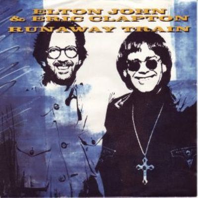 Elton John & Eric Clapton Runaway Train album cover