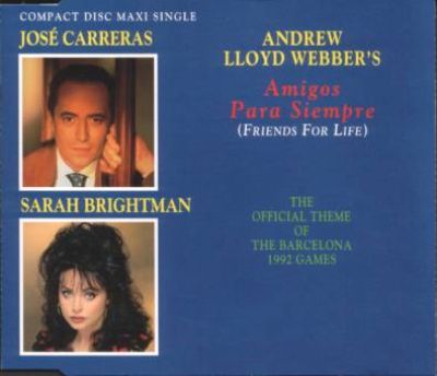 Jose Carreras & Sarah Brightman Amigos Para Siempre album cover