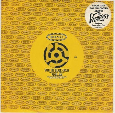 Pearl Jam Spin The Black Circle album cover